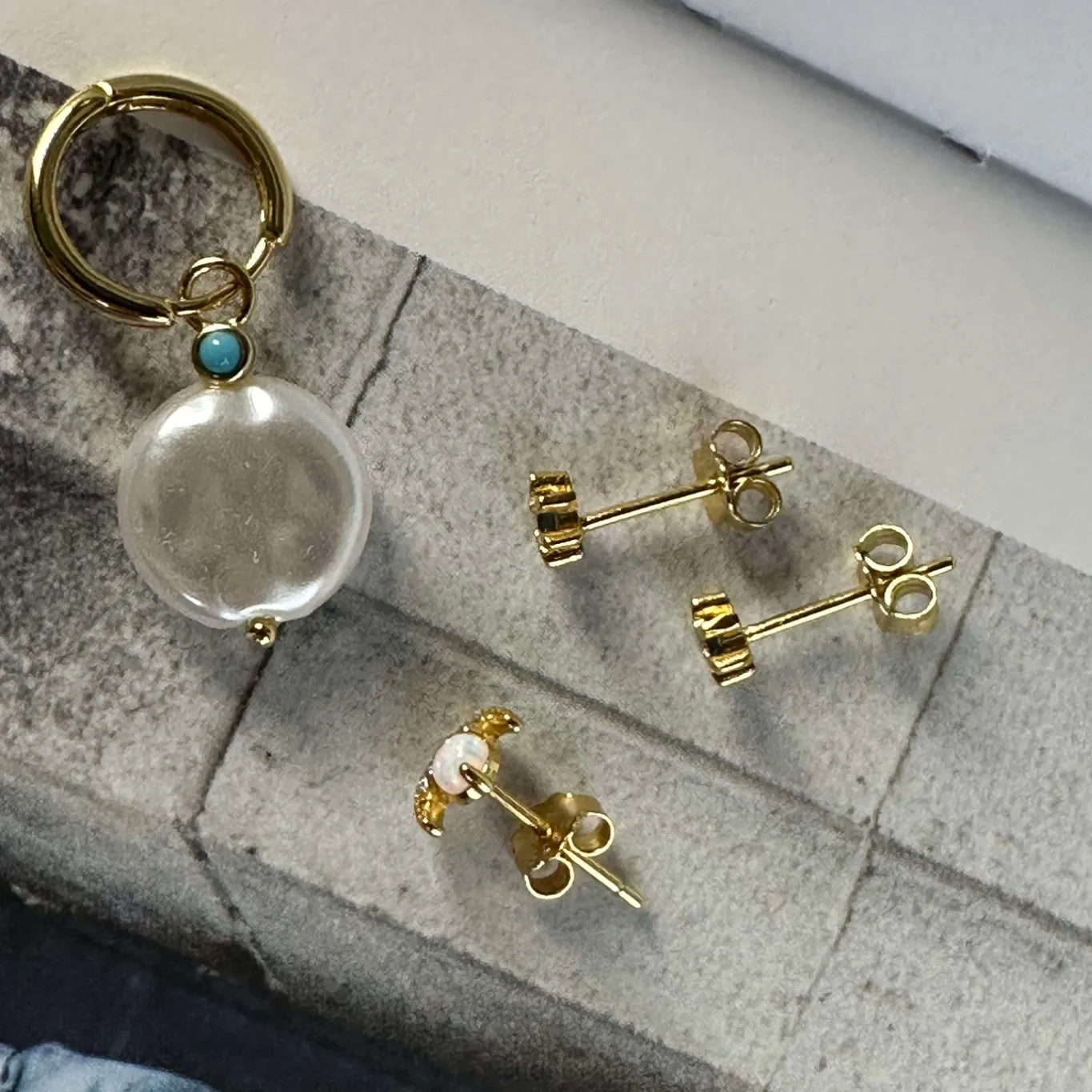 VIAMAJA Ørestikker<Mix box OLYMPIA med 4 øreringe - Sterling Silver