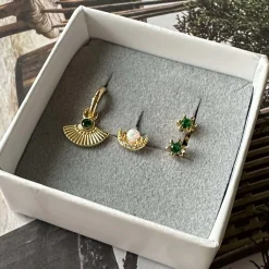 VIAMAJA Ørestikker<Mix box TULISA med 4 øreringe - Sterling Silver