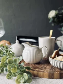 VIAMAJA Porcelæn Og Stentøj|Kander Og Karafler<Mælkekande Riflet - Porcelæn