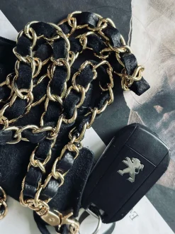 VIAMAJA Nøgleringe<Mobil / Nøglesnor – Black leather