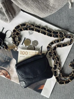 VIAMAJA Nøgleringe<Mobil / Nøglesnor – Black leather