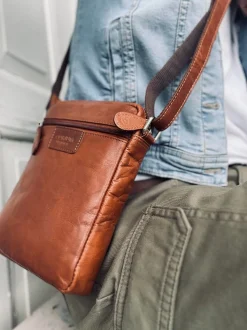 VIAMAJA Cross Body|Læder Tasker<Mobiltaske / Crossover – Cognac Daily
