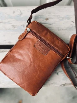VIAMAJA Cross Body|Læder Tasker<Mobiltaske / Crossover – Cognac Daily