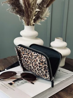 VIAMAJA Cross Body|Læder Tasker<Mobiltaske / Crossover Daily Leopard - Small