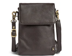 VIAMAJA Læder Tasker|Mobiltasker<Mobiltaske Aura - Dark mocca