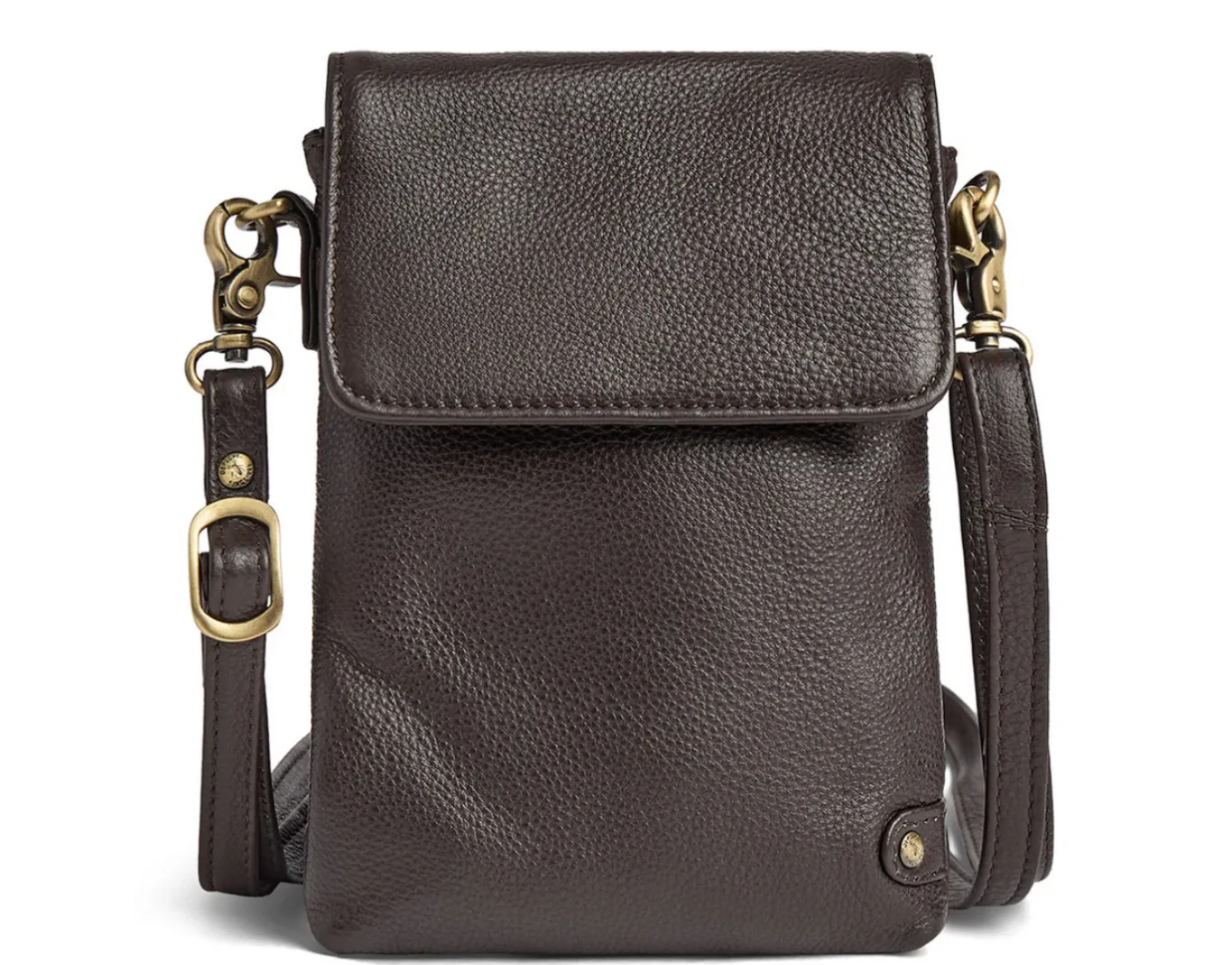 VIAMAJA Læder Tasker|Mobiltasker<Mobiltaske Aura - Dark mocca