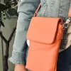 VIAMAJA Læder Tasker|Mobiltasker<Mobiltaske Aura - Soft peach