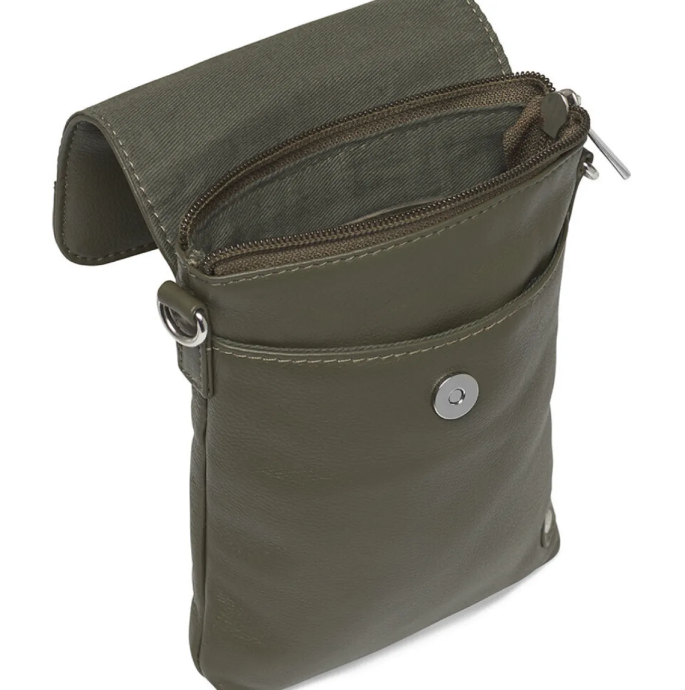 VIAMAJA Læder Tasker|Mobiltasker<Mobiltaske Aura Army