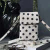 VIAMAJA Læder Tasker|Mobiltasker<Mobiltaske Blacks dots