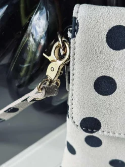 VIAMAJA Læder Tasker|Mobiltasker<Mobiltaske Blacks dots