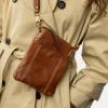 VIAMAJA Læder Tasker|Mobiltasker<Mobiltaske Gunilla walnut