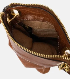 VIAMAJA Læder Tasker|Mobiltasker<Mobiltaske Gunilla walnut
