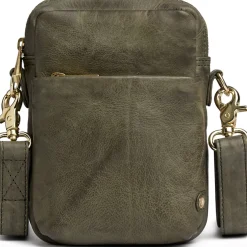 VIAMAJA Læder Tasker|Mobiltasker<Mobiltaske Liva Army