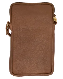 VIAMAJA Læder Tasker|Mobiltasker<Mobiltaske Misse - Coffee / gold