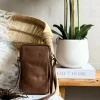 VIAMAJA Læder Tasker|Mobiltasker<Mobiltaske Misse - Coffee / silver