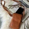 VIAMAJA Læder Tasker|Mobiltasker<Mobiltaske Misse - Cognac / gold