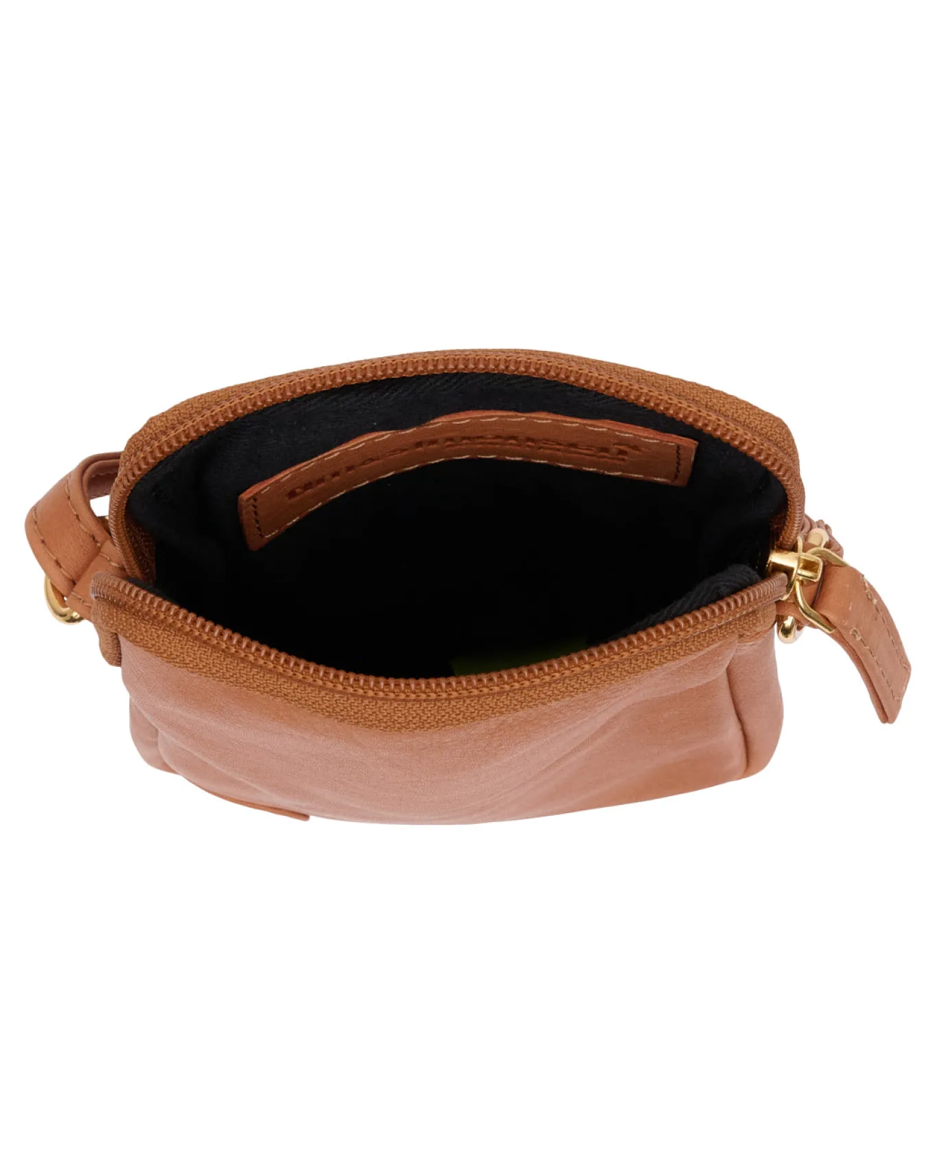 VIAMAJA Læder Tasker|Mobiltasker<Mobiltaske Misse - Cognac / gold