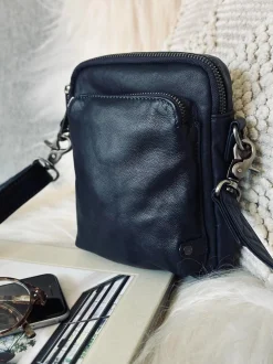 VIAMAJA Læder Tasker|Mobiltasker<Mobiltaske Navy
