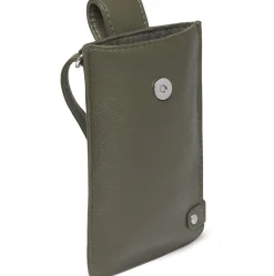 VIAMAJA Læder Tasker|Mobiltasker<Mobiltaske Small Aura Army