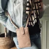 VIAMAJA Læder Tasker|Mobiltasker<Mobiltaske Small Aura Dusty taupe