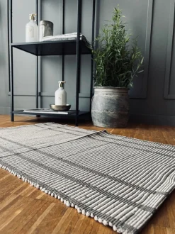 VIAMAJA Dørmåtte|Bademåtter<Måtte Recycling Beige strib - 50x80