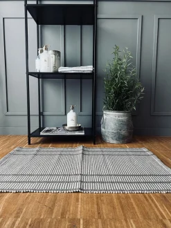 VIAMAJA Dørmåtte|Bademåtter<Måtte Recycling Beige strib - 50x80