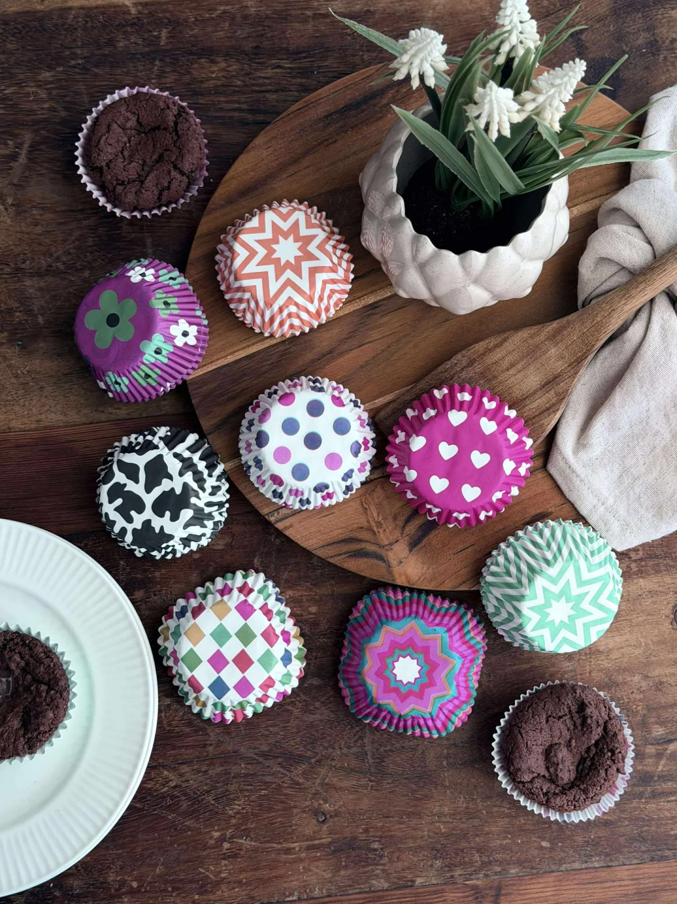 VIAMAJA Alt Til Bagning<Muffinforme 60 stk - Color mix