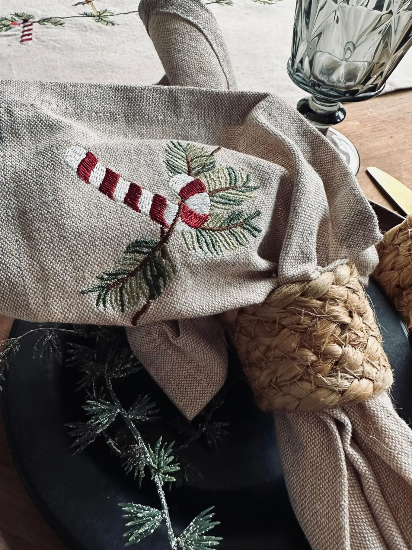 VIAMAJA Duge Og Mundservietter|Jul<Mundservietter Jul Nostalgi - 4 stk