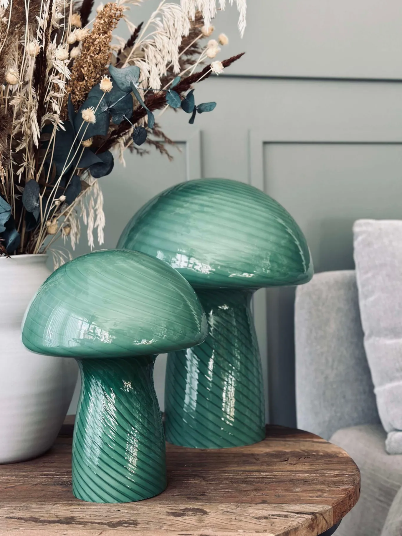 VIAMAJA Mushroom Lamper|Mushroom Lamper<Mushroom Elsa - Grøn 32cm