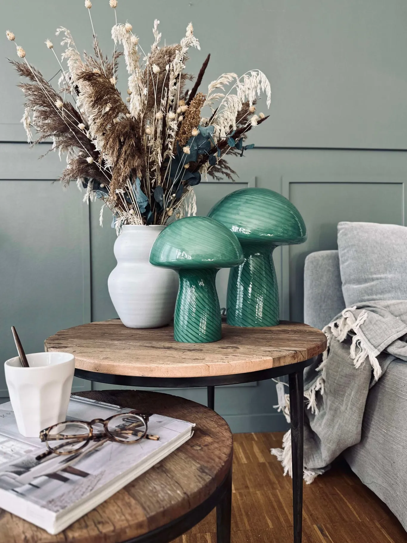 VIAMAJA Mushroom Lamper|Mushroom Lamper<Mushroom Elsa - Grøn 32cm