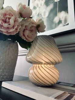 VIAMAJA Mushroom Lamper|Mushroom Lamper<Mushroom Large - Grå mundblæst glas