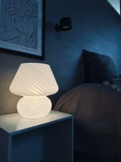 VIAMAJA Mushroom Lamper|Mushroom Lamper<Mushroom Large - Hvid mundblæst glas