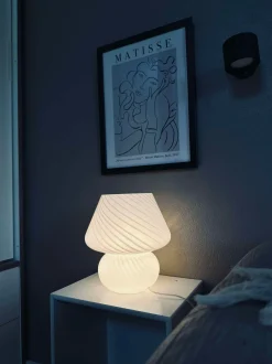 VIAMAJA Mushroom Lamper|Mushroom Lamper<Mushroom Large - Hvid mundblæst glas
