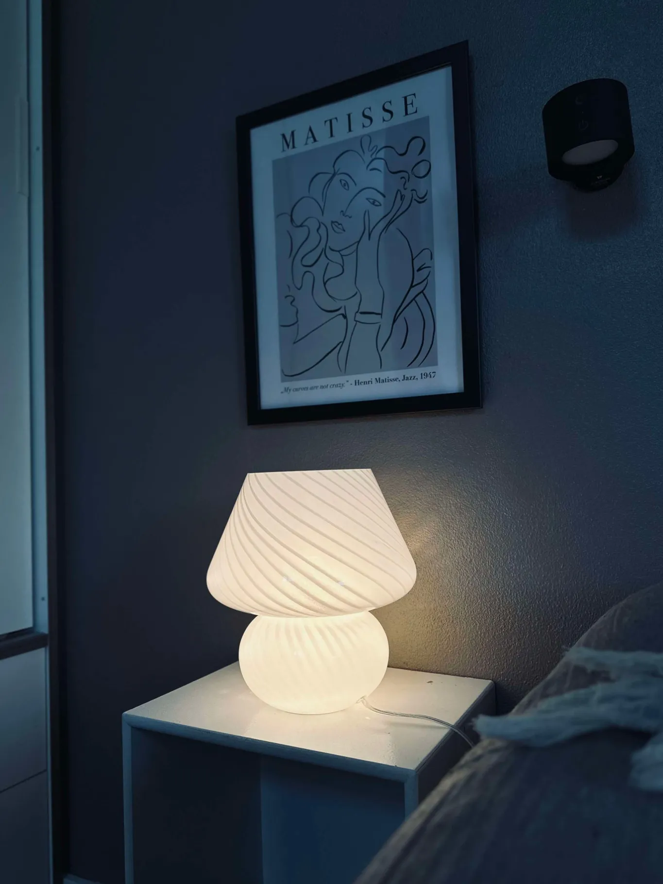 VIAMAJA Mushroom Lamper|Mushroom Lamper<Mushroom Large - Hvid mundblæst glas