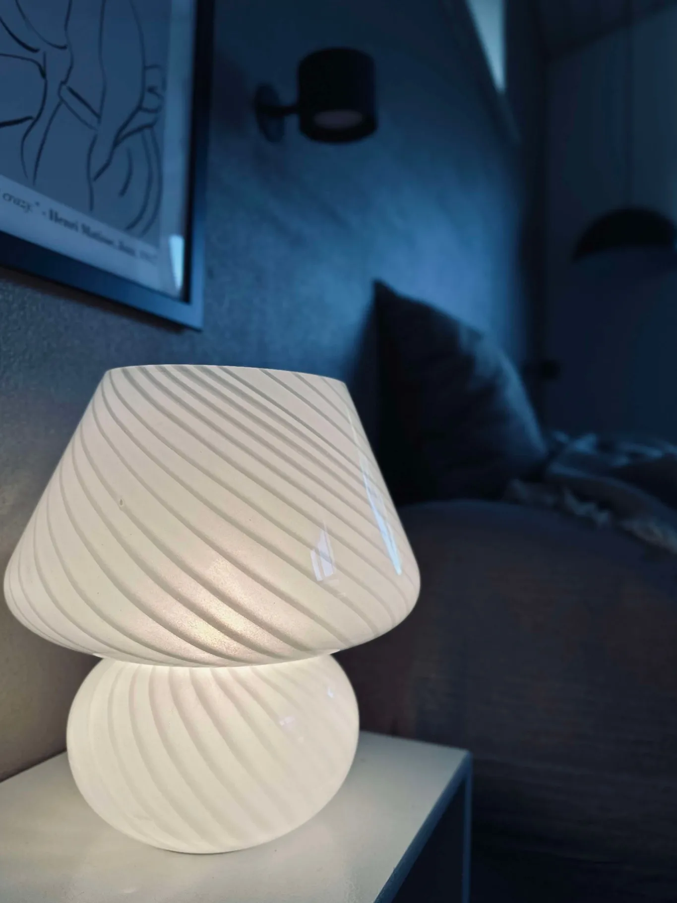 VIAMAJA Mushroom Lamper|Mushroom Lamper<Mushroom Large - Hvid mundblæst glas