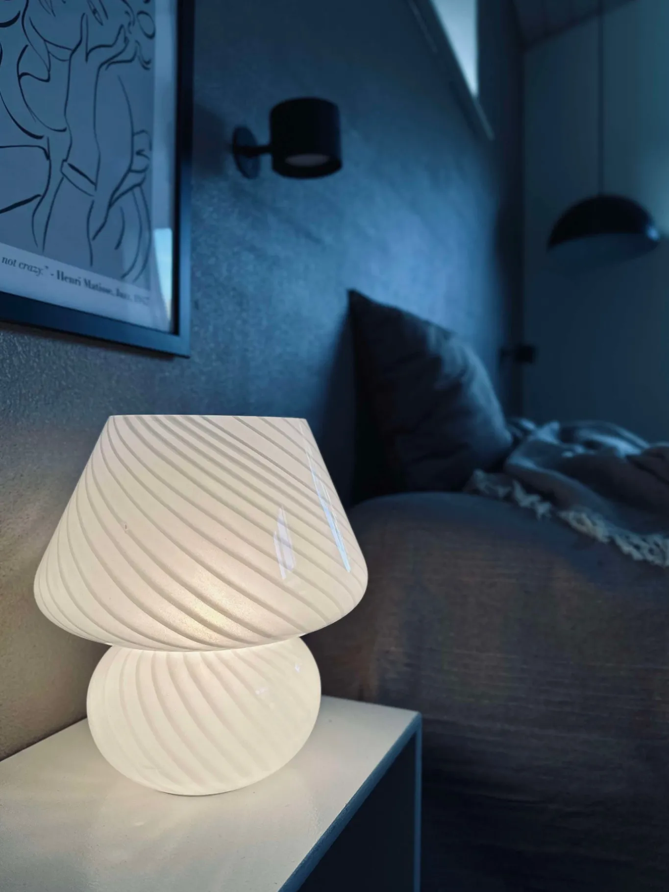 VIAMAJA Mushroom Lamper|Mushroom Lamper<Mushroom Large - Hvid mundblæst glas