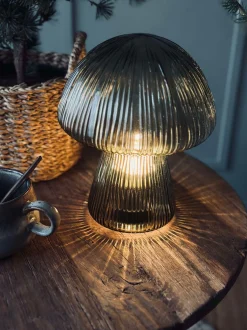 VIAMAJA Mushroom Lamper|Mushroom Lamper<Mushroom med riller 25cm - Grøn