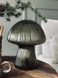 VIAMAJA Mushroom Lamper|Mushroom Lamper<Mushroom med riller 25cm - Grøn