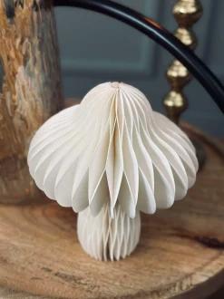 VIAMAJA Interiør|Pynte Genstande<Mushroom paper small - Creme