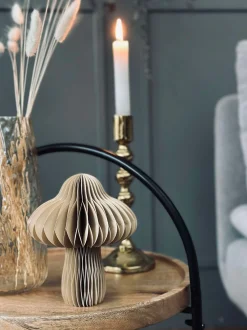 VIAMAJA Interiør|Pynte Genstande<Mushroom paper small - Latte