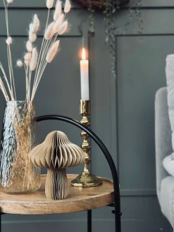 VIAMAJA Interiør|Pynte Genstande<Mushroom paper small - Latte