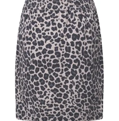 VIAMAJA Nederdele<Nederdel Jane Leopard Grey