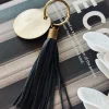 VIAMAJA Nøgleringe<Nøglering med kvast - Black leather