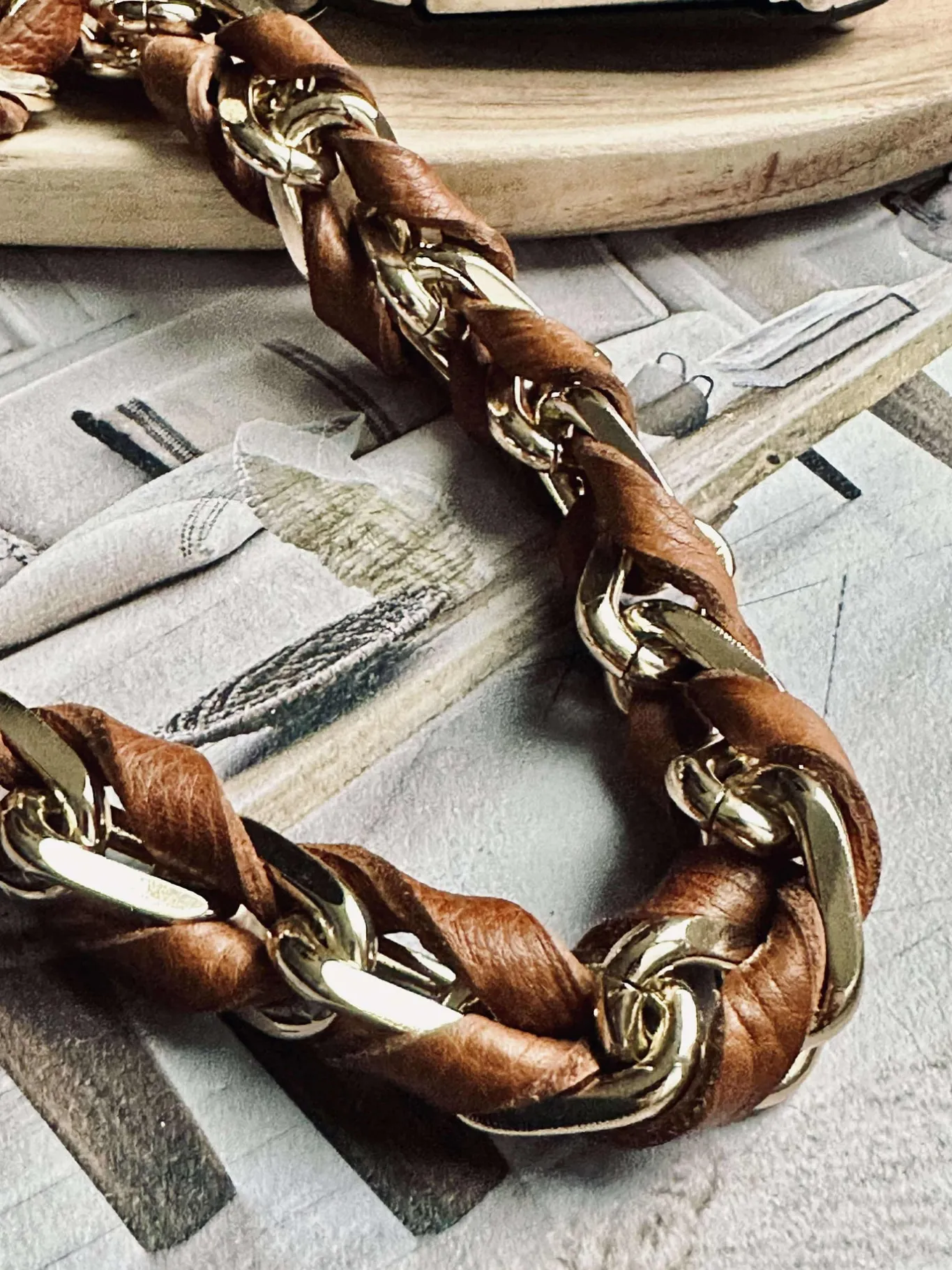 VIAMAJA Nøgleringe<Nøglesnor – Walnut / Gold