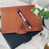 VIAMAJA Kontorartikler|Læder Tasker<Notesbog i skind – Cognac – A5