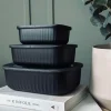VIAMAJA Skåle Og Tallerkener|Div. Køkken<Opbevaringsbøtter Black – Sæt med 3 stk.