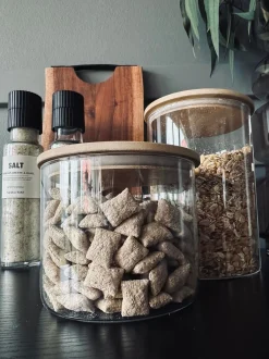 VIAMAJA Kaffe Og Te Tilbehør|Køkken Opbevaring<Opbevaringsglas med trælåg 950ml