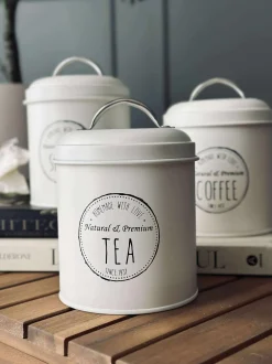 VIAMAJA Kaffe Og Te Tilbehør|Køkken Opbevaring<Opbevaringskrukker 3 stk - Creme