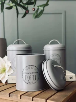 VIAMAJA Kaffe Og Te Tilbehør|Køkken Opbevaring<Opbevaringskrukker 3 stk - Mocca