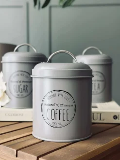 VIAMAJA Kaffe Og Te Tilbehør|Køkken Opbevaring<Opbevaringskrukker 3 stk - Mocca